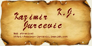 Kazimir Jurčević vizit kartica
